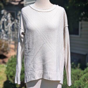Calvin Klein Women's Crew Neck Knitted Pullover Sweater - Medium